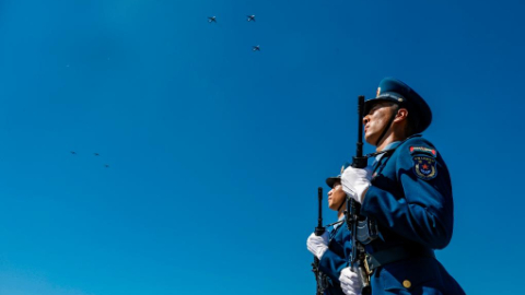 “天空藍”與運-20的珍貴“同框”——走進空軍方隊