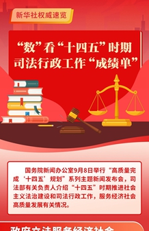“數”看“十四五”時期司法行政工作“成績單”