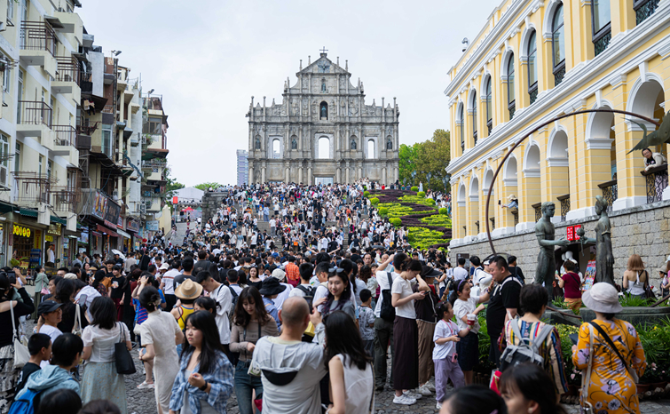 入境旅客創新高 “五一”假期感受澳門之美 