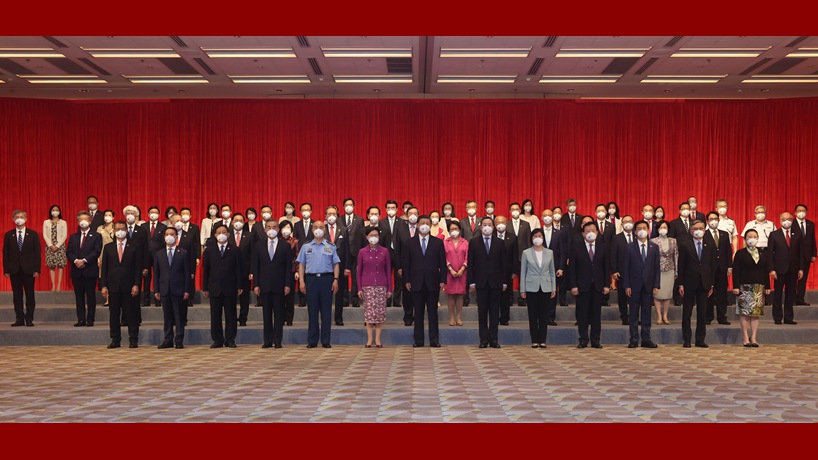 習近平會見香港特別行政區行政、立法、司法機關負責人