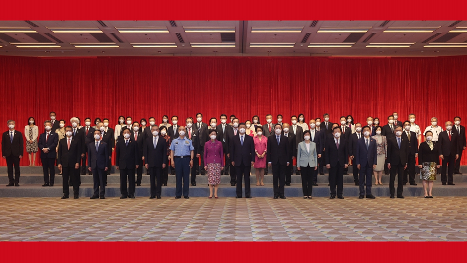 習近平會見香港特別行政區行政、立法、司法機關負責人