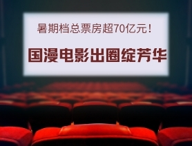 暑期檔總票房超70億元！國漫電影出圈綻芳華